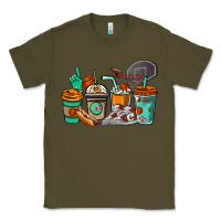 Army Green Basketball coffee cups Classic Tee - NancyCooperArtShop