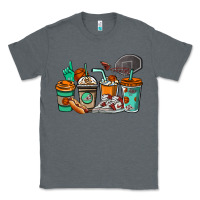 Charcoal Heather Basketball coffee cups Classic Tee - NancyCooperArtShop