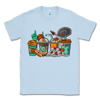Dusty Blue Basketball coffee cups Classic Tee - NancyCooperArtShop