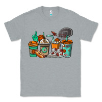 Heather Grey Basketball coffee cups Classic Tee - NancyCooperArtShop