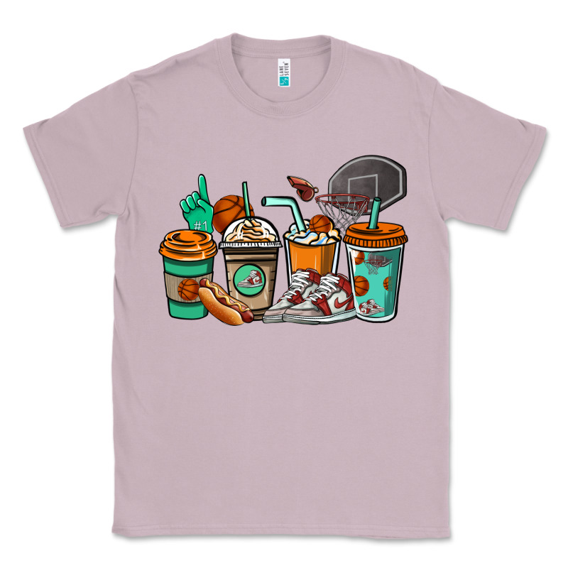 Basketball Coffee Cups Classic Tee by NancyCooperArtShop | Teevron
