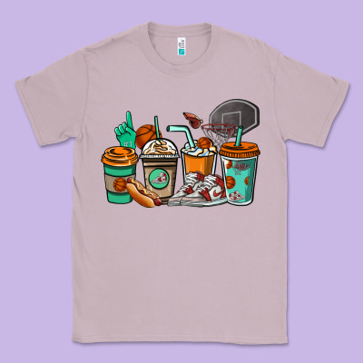 Basketball Coffee Cups Classic Tee Designed By Nancycooperartshop