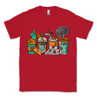 Red Basketball coffee cups Classic Tee - NancyCooperArtShop