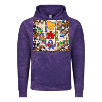 Cloud Purple love puzzle ribbon Vintage Hoodie - TumblerDesignByShophia