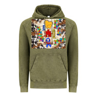 Vintage Olive love puzzle ribbon Vintage Hoodie - TumblerDesignByShophia