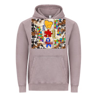 Vintage Zinc love puzzle ribbon Vintage Hoodie - TumblerDesignByShophia