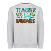 Heather Grey teacher of tiny humans Heavyweight Sweatshirt - BundleAndBundleShop