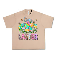 Burro Happy Easter with eggs Easter Day Urban Heavy Tee - HowdyJamesFarm