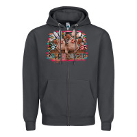 Smoke Happy Easter Zipper Hoodie - CowhideDigitalArt