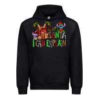 Black cup of chocolate and  with christmas stitch elf Urban Hoodie - AdoDesignShop