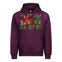 Mauve Wine cup of chocolate and  with christmas stitch elf Urban Hoodie - AdoDesignShop