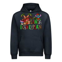 Navy cup of chocolate and  with christmas stitch elf Urban Hoodie - AdoDesignShop