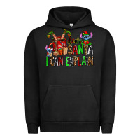 Pigment Black cup of chocolate and  with christmas stitch elf Urban Hoodie - AdoDesignShop