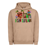 Pigment Burro cup of chocolate and  with christmas stitch elf Urban Hoodie - AdoDesignShop