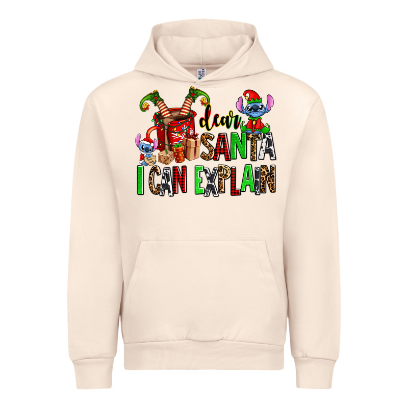 Cup Of Chocolate And  With Christmas Stitch Elf Urban Hoodie by AdoDesignShop | Teevron