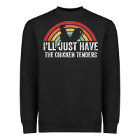 Black I'll Just Have The Chicken Tenders Heavyweight Sweatshirt - lanVoArt