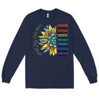 Navy god says you are unique Long Sleeve Tee - CowGirlArtShop