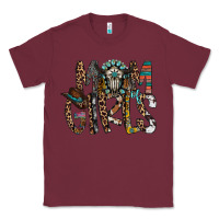 Burgundy mom of girls Classic Tee - RacoonDesign