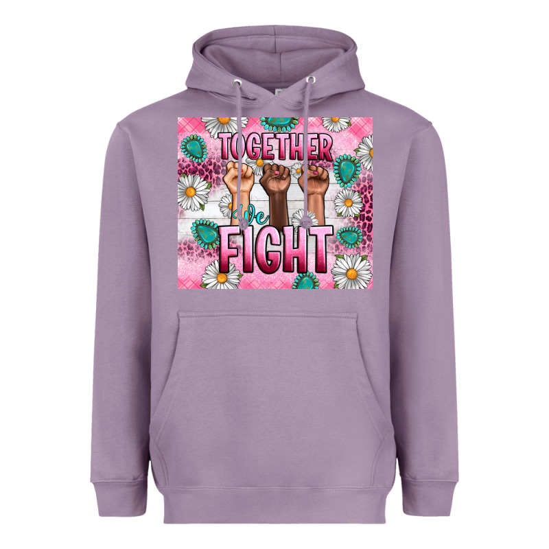 Breast Cancer Together Fight Heavyweight Hoodie by Artiststas | Teevron