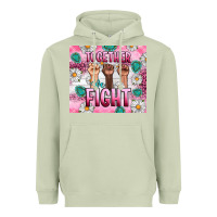 Matcha Breast Cancer Together Fight Heavyweight Hoodie - Artiststas