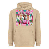 Mushroom Breast Cancer Together Fight Heavyweight Hoodie - Artiststas