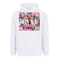 White Breast Cancer Together Fight Heavyweight Hoodie - Artiststas