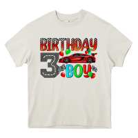 Cream birthday boy 3 Heavy Core Tee - BundleAndBundleShop