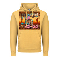Vintage Mustard just a girl who loves horses Vintage Hoodie - TumblerDesignByShophia