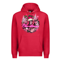 Cardinal pink merry christmas Premium Hoodie - FaDigitalArtStudio