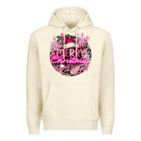 Sandshell pink merry christmas Premium Hoodie - FaDigitalArtStudio