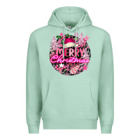 Seafoam pink merry christmas Premium Hoodie - FaDigitalArtStudio