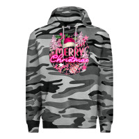 Slate Camo pink merry christmas Premium Hoodie - FaDigitalArtStudio