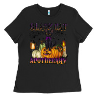 Black black cat apothecary Ladies Tee - BarkalooDesign