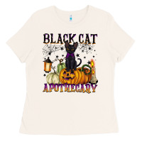 Bone black cat apothecary Ladies Tee - BarkalooDesign