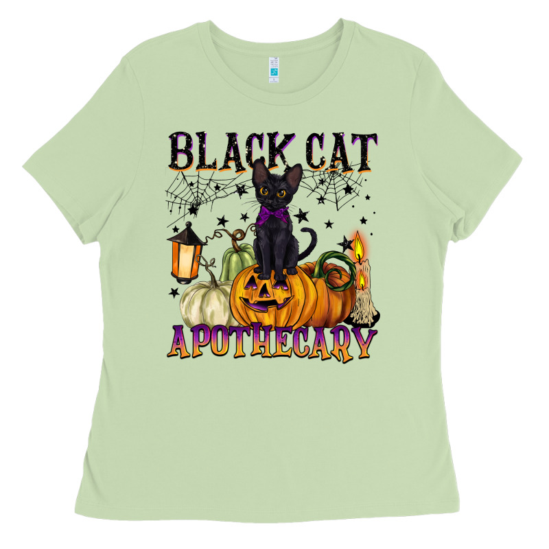 Black Cat Apothecary Ladies Tee by BarkalooDesign | Teevron