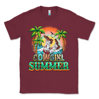 Burgundy Cowgirl summer Classic Tee - NancyCooperArtShop