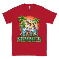 Red Cowgirl summer Classic Tee - NancyCooperArtShop