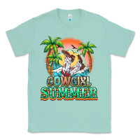 Seafoam Cowgirl summer Classic Tee - NancyCooperArtShop