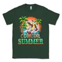 Sports Green Cowgirl summer Classic Tee - NancyCooperArtShop