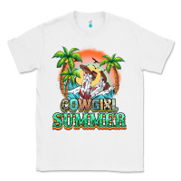 White Cowgirl summer Classic Tee - NancyCooperArtShop