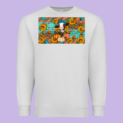Fall Cow Premium Sweatshirt Designed By Artiststas