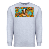 Heather Grey Fall cow Premium Sweatshirt - Artiststas