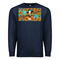 Navy Fall cow Premium Sweatshirt - Artiststas
