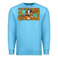 Ocean Blue Fall cow Premium Sweatshirt - Artiststas