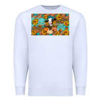 White Fall cow Premium Sweatshirt - Artiststas