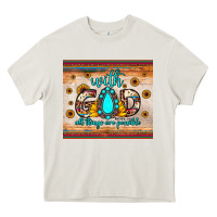 Cream with god all things are possible matthew 19 26 Heavy Core Tee - JahusDesignShop