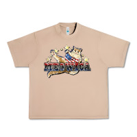 Burro Meowica cat 4th of july Urban Heavy Tee - HowdyJamesFarm