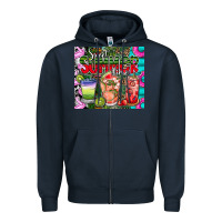 Navy summer time Zipper Hoodie - CowhideDigitalArt