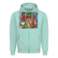 Seafoam summer time Zipper Hoodie - CowhideDigitalArt