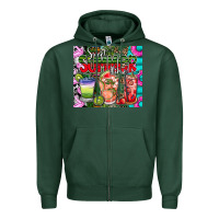 Sports Green summer time Zipper Hoodie - CowhideDigitalArt